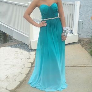 Blue Ombré Prom/Pageant Dress. Worn once!!!
